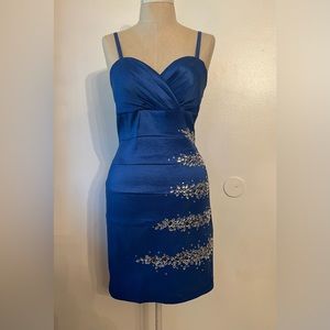 Party blue dress